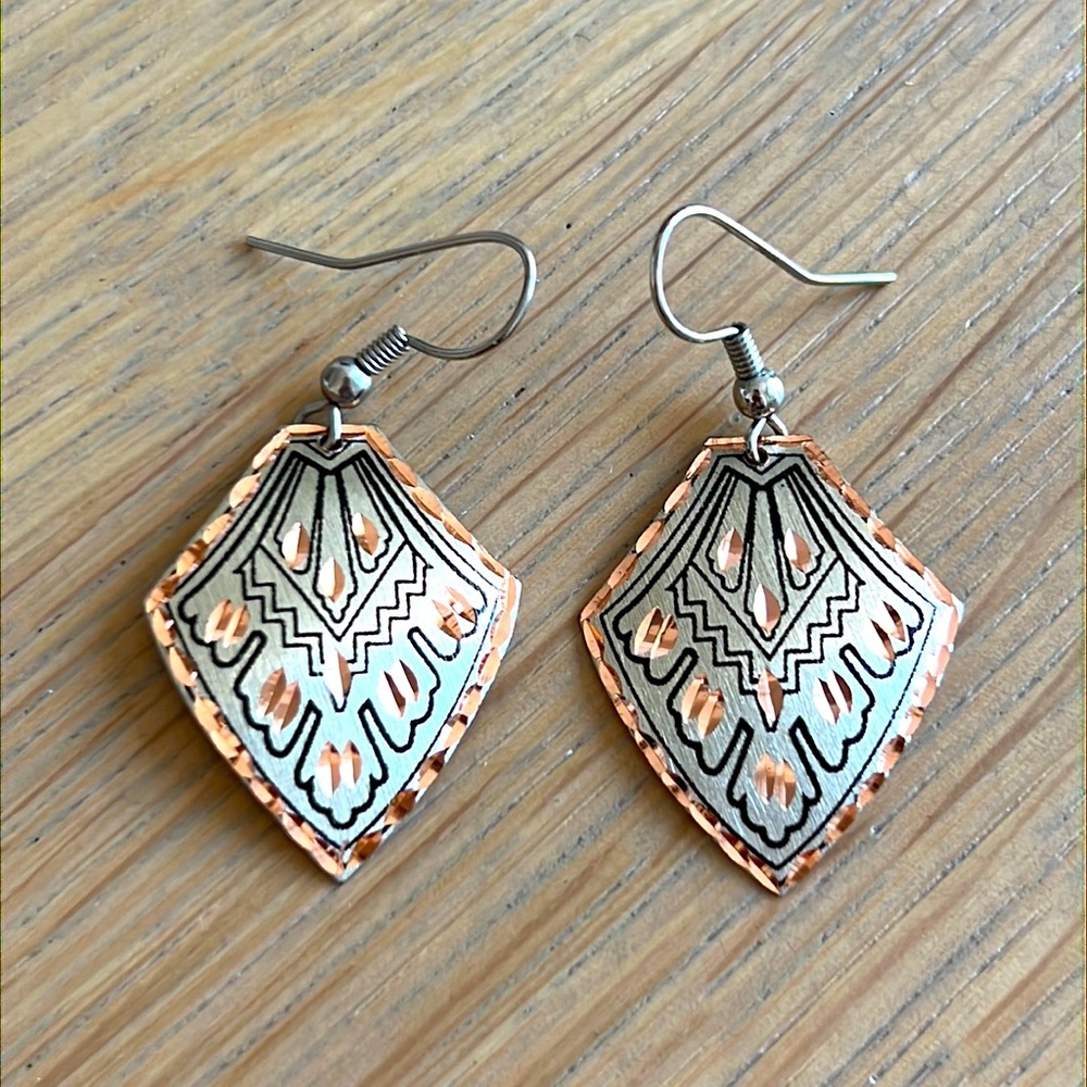 Metal earrings
